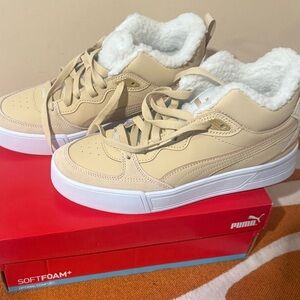Brand New Puma Skye Demi Sneakers - Khaki - Size 9
